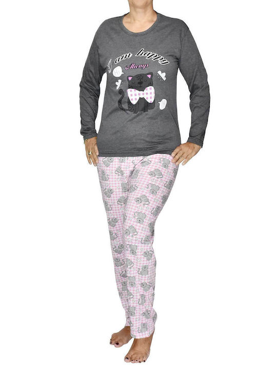 Winter Damen Pyjama-Set Baumwolle