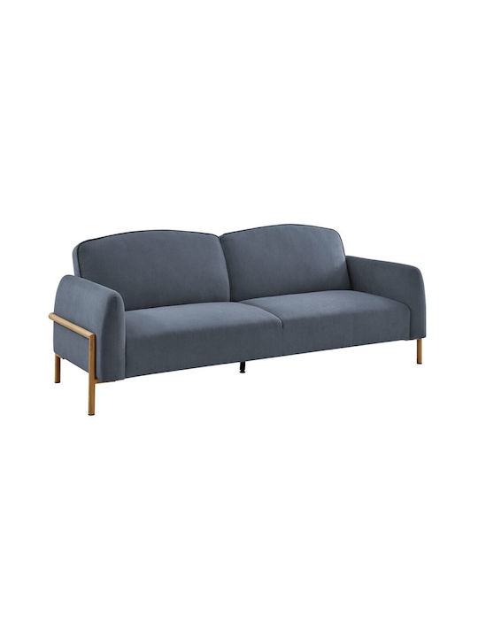 Molino Two-Seater Fabric Sofa Bed Dark Gray 218x85cm
