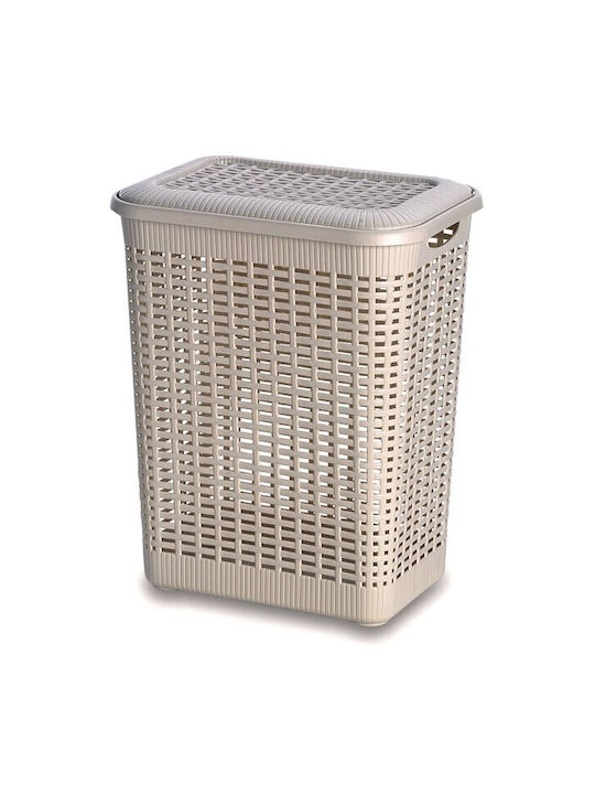 Gensini Laundry Basket Plastic 43x32x55cm Brown