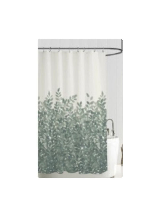 Cyclops Dusty Nature Shower Curtain 180x200cm Green Leaves