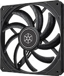 Silverstone Air Slimmer 140 Case Fan με ARGB Φωτισμό και Σύνδεση 4-Pin PWM