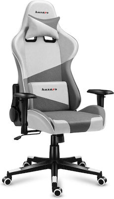 Huzaro Force 6.2 Fabric Gaming Chair with Adjustable Armrests and RGB Lighting White