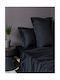 Palamaiki Luxe Sateen Pillowcase Set Oxford Black 50x75cm.