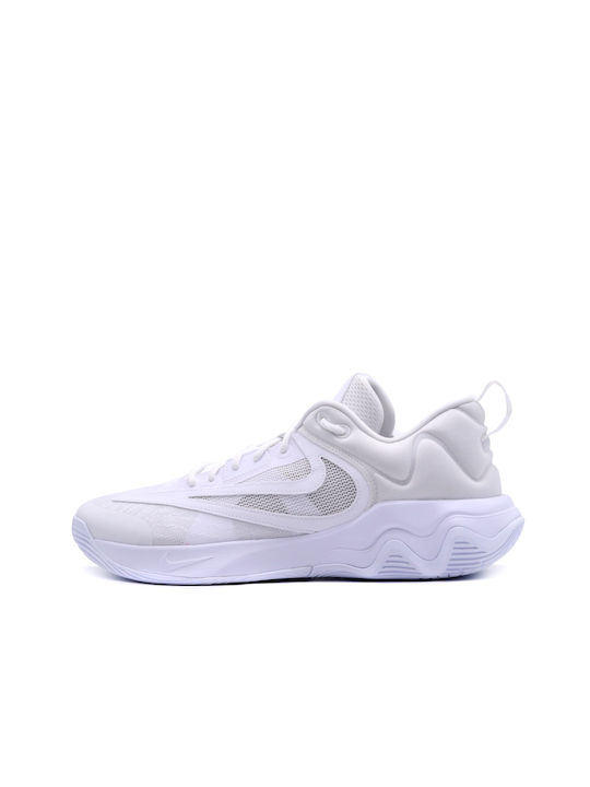 Nike Giannis Immortality 3 Χαμηλά Μπασκετικά Παπούτσια Λευκά
