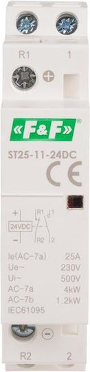 F&F Phase Relays Strom 25A with Voltage 24V