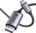 Ugreen USB 2.0 Cable USB-C male - USB-C / DisplayPort Γκρι 2m (CM556)
