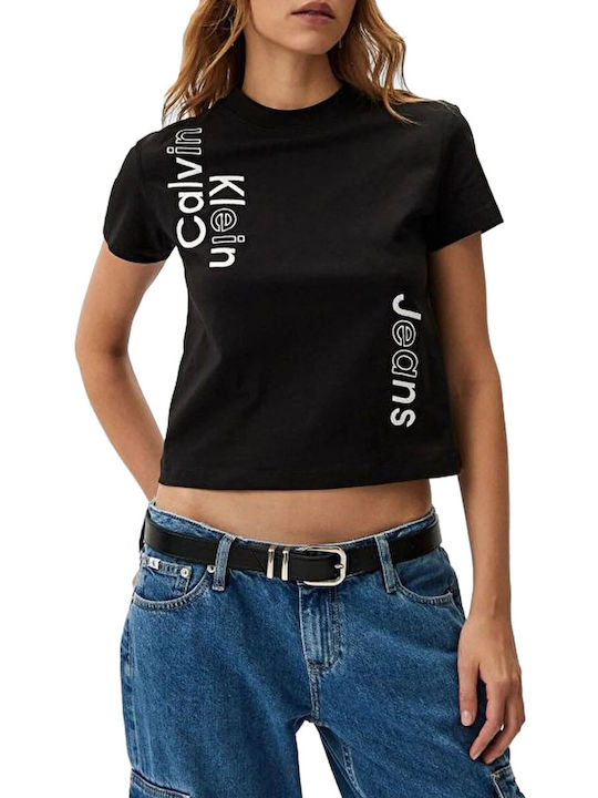 Calvin Klein Damen T-Shirt Black