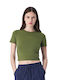 Champion Damen T-Shirt Khaki