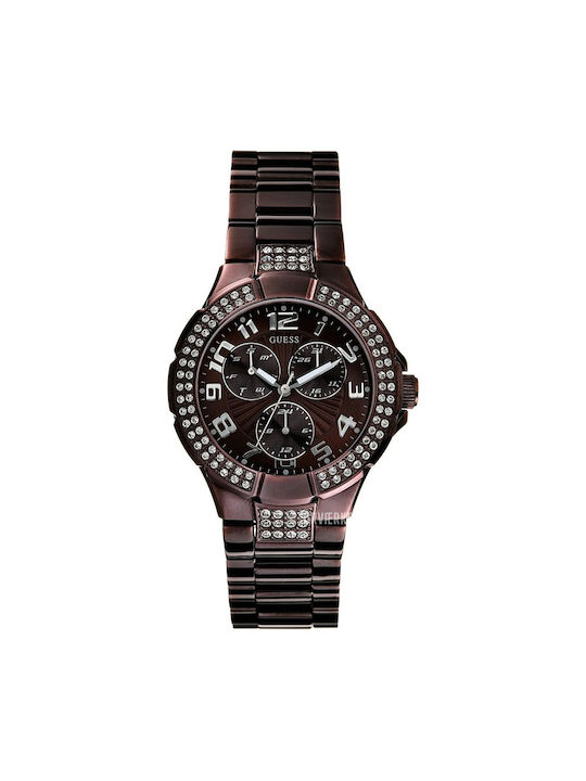 Guess Uhr mit Braun Metallarmband