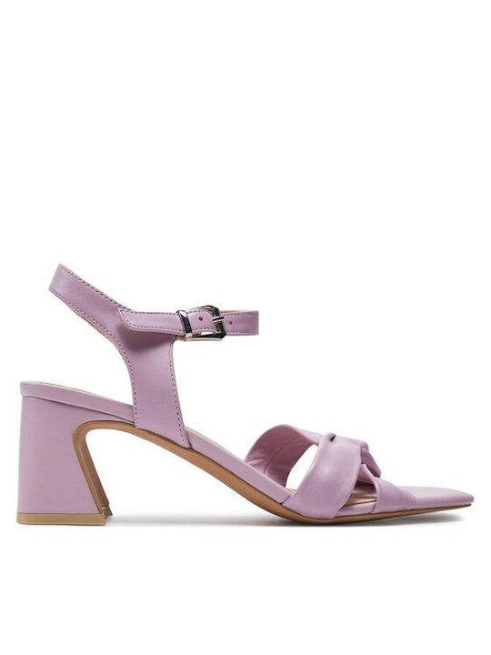 Caprice Leather Women's Sandals Pink