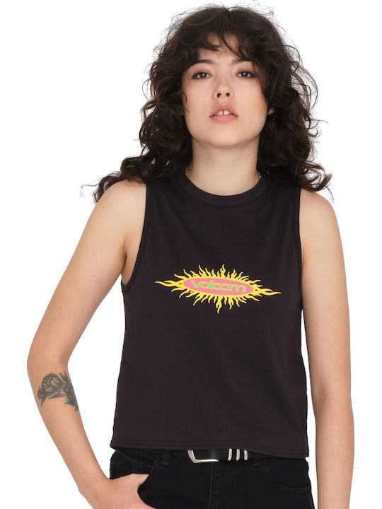Nusun Women's Athletic Blouse Sleeveless Black