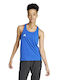 Adidas Adizero Essentials Singlet Bluză Sportivă pentru Femei Uscare rapidă Blue
