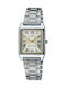 Casio Collection Γυναικείο Ρολόι Μπαταρίας με Ασημί Μεταλλικό Μπρασελέ
