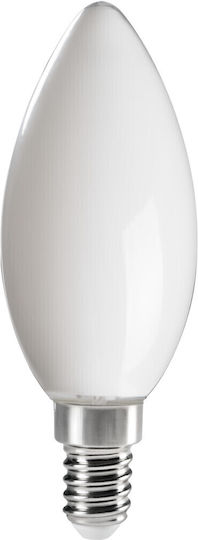 Kanlux LED крушка 4.5W 97mm за фасунга E14 и форма C35 Неутрално бяло 470лм