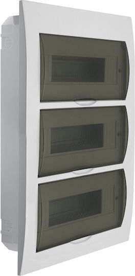 Ideal Tablou electric Încastrat, 3 Rânduri, 12 Elemente