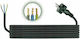 PAWBOL Power Cord Type H05RR-F with Cable Properties 3x2.5mm² in Black Colour 1m