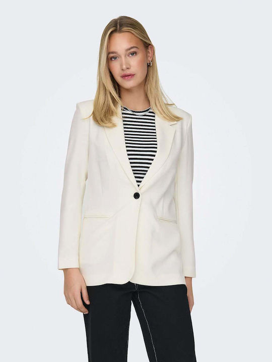 Only Blazer pentru femei Sacou Ecru