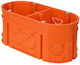 Simet Flush Electrical Box Branching IP20 in Orange Color