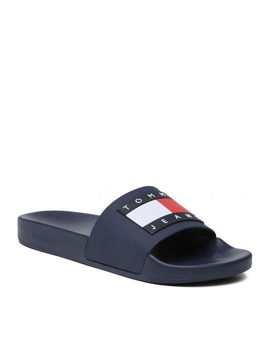 Tommy Hilfiger Slides Μπλε Σκούρο