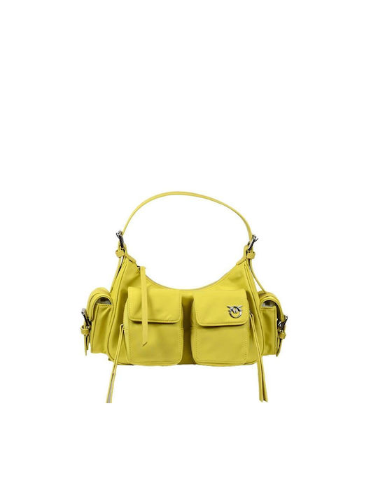 Pinko Γυναικεία Τσάντα Ώμου Κίτρινη