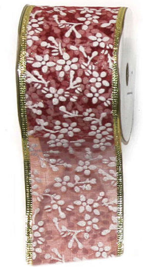 Marhome Christmas Ribbon Burgundy 910cm 1pc