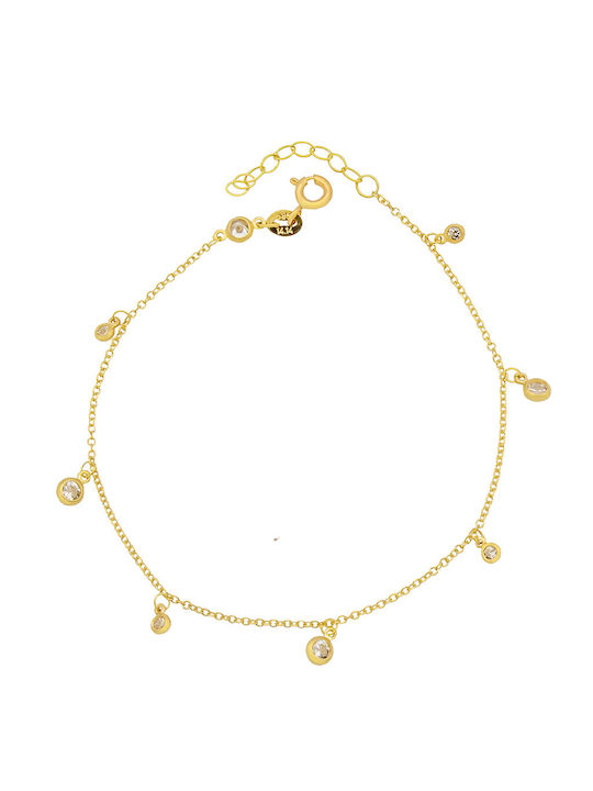 Gold zircon bracelet 14pcs Bra02172