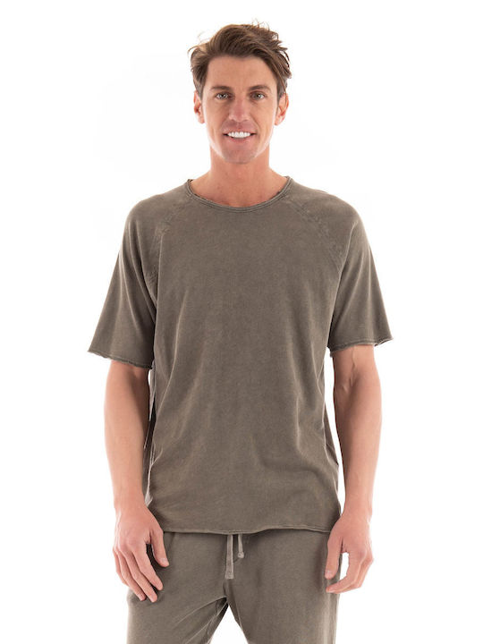 Dirty Laundry Men's Short Sleeve T-shirt Light Brown