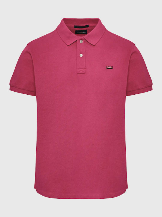 Funky Buddha Men's Blouse Polo Rose