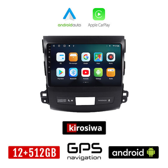 Kirosiwa Ηχοσύστημα Αυτοκινήτου για Citroen C-Crosser 2007+ (Bluetooth/USB/AUX/WiFi/GPS/Apple-Carplay/Android-Auto) με Οθόνη Αφής 9"