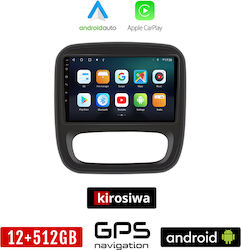 Kirosiwa Ηχοσύστημα Αυτοκινήτου για Nissan NV300 2014+ (Bluetooth/USB/AUX/WiFi/GPS/Apple-Carplay/Android-Auto) με Οθόνη Αφής 9"