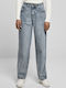 Hoch tailliert Damenjeans Light Blue