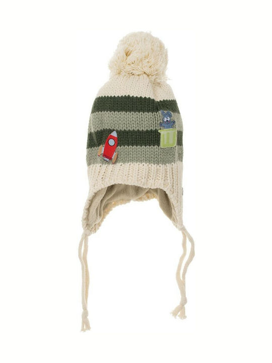 Kitti Gestricktes Beiges Kinder Beanie