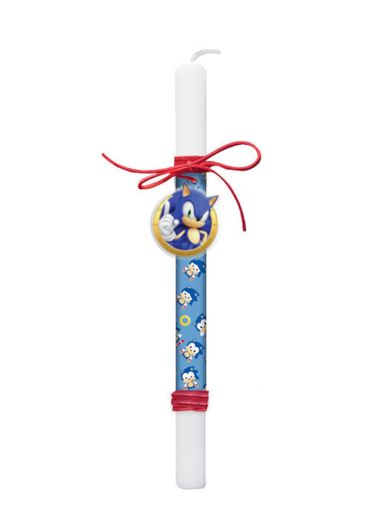 Бейби Соник Пасхална Свещ Соник Таралежа Кръгла Бейби Соник Пасхална Свещ Соник Таралежа Кръгла