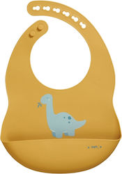 Saro Dinos Waterproof Bib Silicone with Button ...