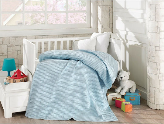 Beauty Home Blanket Cot Art 5116 Waffle Gray Gray 120x160cm