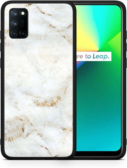 White Gold Marble Realme 7i C25 Case