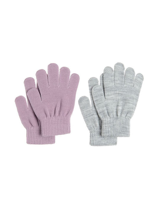 Gloves 2 Pairs Purple Grey Mixed Cag2532513-00