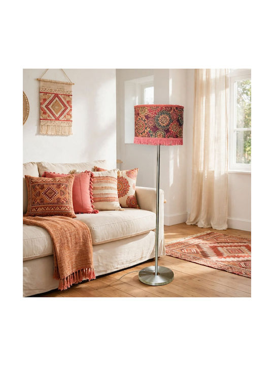Oxygen Orange Marrakesh Floor Lamp H155xW1.55cm. with Socket for Bulb E27 Orange