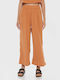 Billabong Γυναικείο Υφασμάτινο Παντελόνι με Λάστιχο Πορτοκαλί