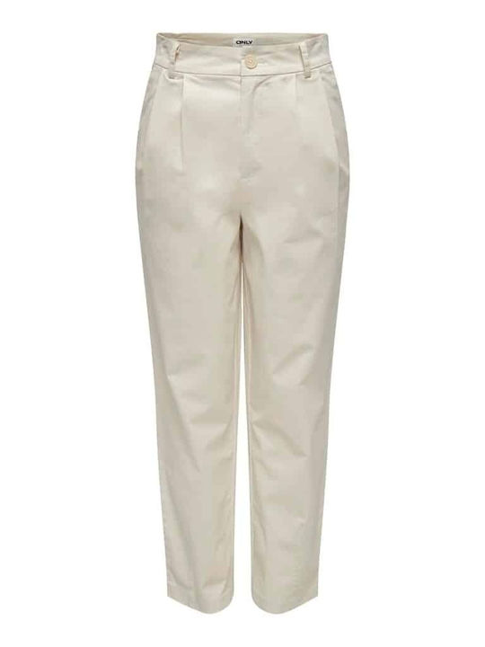 Only Women's High-waisted Chino Trousers in Reg...