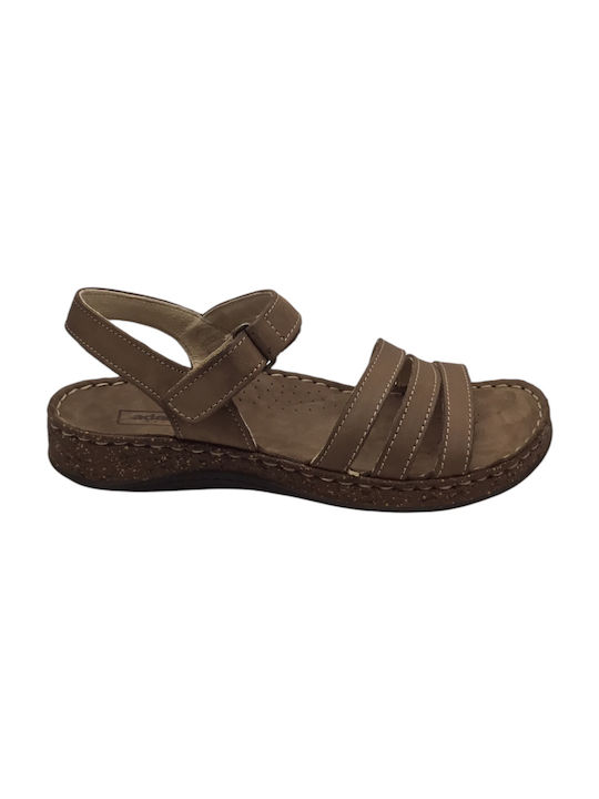 Adam's Shoes Anatomic Leather Women's Sandals Brown