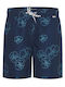 Blend Men's Swimwear Shorts Blue Floral