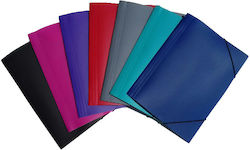 Capa Case Prespan File Folder with Rubber Band and Elastic Blue