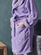 Palamaiki Funky Hooded Bathrobe Lavander