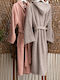 Palamaiki Classic Hooded Bathrobe Grey