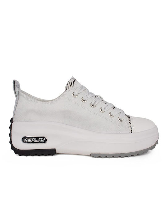 Replay Γυναικεία Sneakers White / Silver