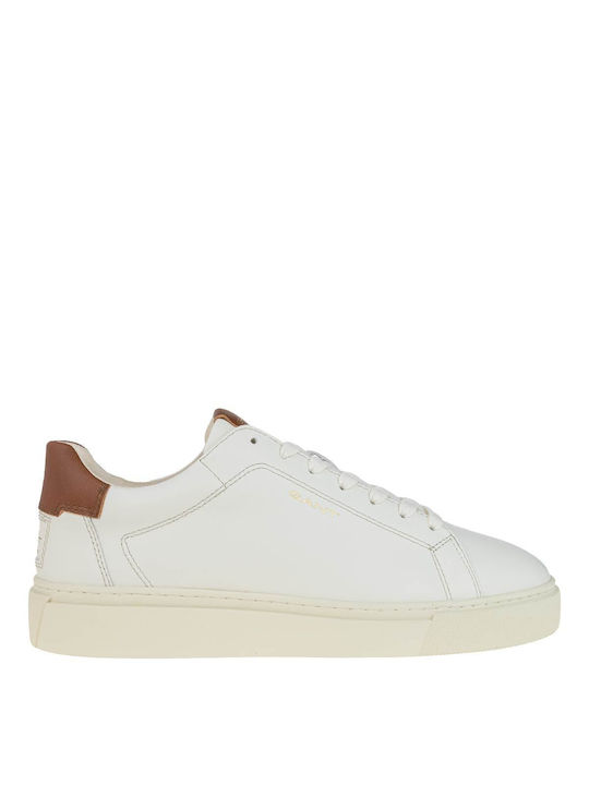 Gant Bărbați Sneakers Off White / Cognac