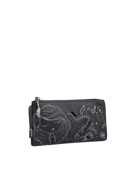 Anekke Large Women's Wallet with RFID Navy Blue