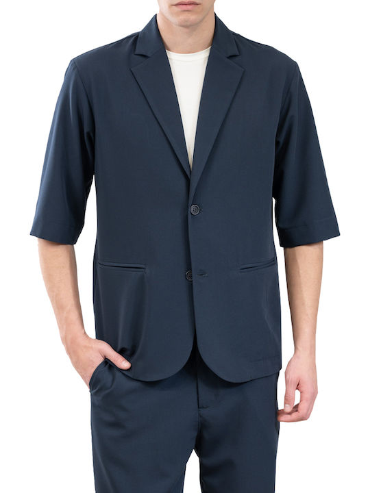 Vittorio Artist Long Sleeve Overshirt Dark Blue