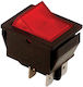 Tracon Electric Schalter Rocker Rot 1Stück
